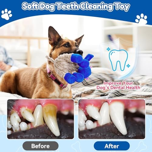 loncoldy Squeaky Dog Toys, Plush Chew Toys for Dogs, Crinkle Interactive Squeaky Stuffed Dog Toy for Small Medium Breeds, Dog Toy to Keep Them Busy, Pet Toys for Dogs - Image 5