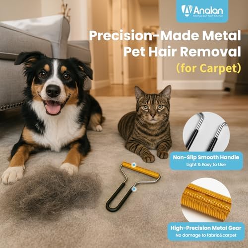 Analan 3 in 1 Pet Grooming & Hair Removal Kit (Sky Blue) - Image 4