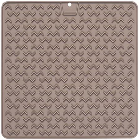 Messy Mutts Therapeutic Lick Mat, 12 Inch, Slow Feeder, Grey by MessyMutts