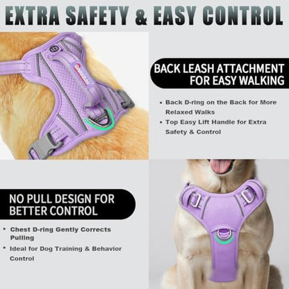 BARKBAY Dog Harness for Medium Sized Dog No Pull Dog Vest ID Tag Pocket - Image 3
