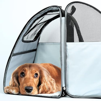 Pet Backpack Carrier - Comfortable and Durable Carrier for Dogs, Cats and Small Pets - Ideal for Hiking, Travel, and Outdoor Adventures - Adjustable Straps and Ventilated Design - Image 6