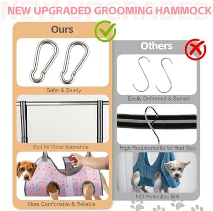 Pet Grooming Hammock for Cats & XS Small Dogs with Nail Clippers/Nail Trimmers, Dog Grooming Harness for Nail Trimming, Pet Grooming Sling Helper for Cutting Nails with Nail Clippers, Nail File - Image 4