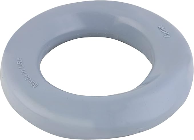 Mutty Dog Chew Ring - Made in USA Dog Toys for Chewers - One Meal Donated to Shelters per Toy - Durable Rubber Dog Toy - Non-Toxic 100% Food Grade Materials