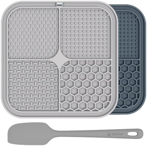 ChefAide 2 Pack Lick Mat for Dogs, Cats & Puppies with Suction Cups by ChefAide