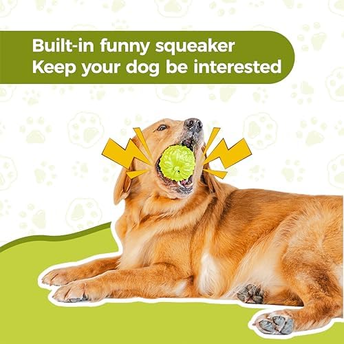 MewaJump Dog Chew Toys, Rubber Dog Toys Squeaky Toys for Aggressive Chewers - Image 5