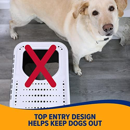 Arm & Hammer Premium Top Entry Litter Box with Filter to Clean Paws and Microban, Made in USA - Image 3