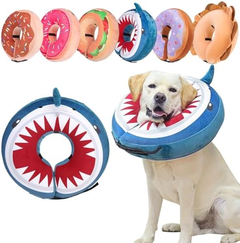 BEAUTYZOO Dog Cone Collar Alternative After Surgery,Pet Neck Donut E‑Collar by BEAUTYZOO