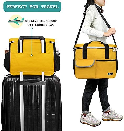 PetAmi Dog Travel Bag Organizer, Pet Supplies Diaper Tote, Yellow Medium - Image 5
