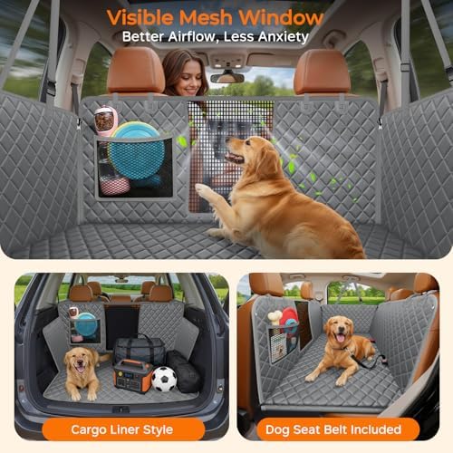 URPOWER Hard Bottom Dog Car Seat Cover, Back Seat Extender for Cars & SUVs - Image 3