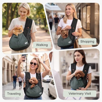 FURTIME Dog Sling Carrier, Puppy Sling for Small Dogs Up to 15 lbs - Image 7