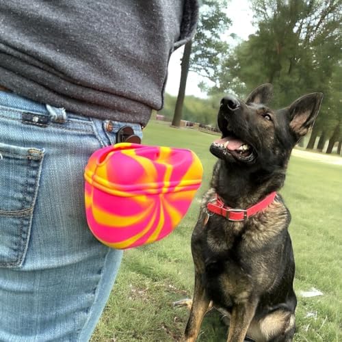 SparkDog K9 Snack Sack Silicone Dog Treat Pouch with Magnetic Closure - Image 7