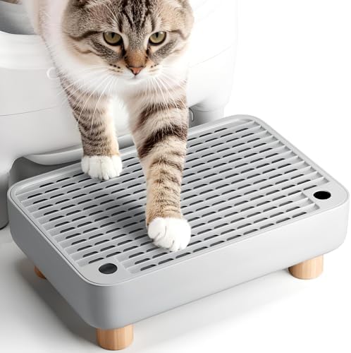 Thereye Cat Litter Box Step Stool, Easy-Clean for Senior Cats & Kittens by THEREYE