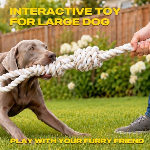 Fida Dog Rope Toys for Aggressive Chewers, Tug Toys for Large Medium Dogs - Image 3