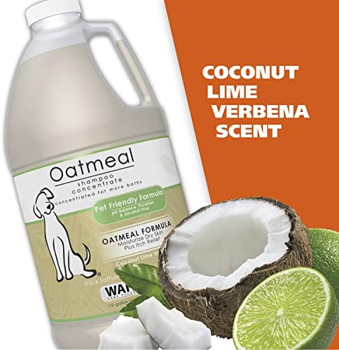 Wahl USA Dry Skin & Itch Relief Pet Shampoo for Dogs – Oatmeal Formula with Coconut Lime Verbena Scent - 64 Oz - Model 821004-050 - Image 5