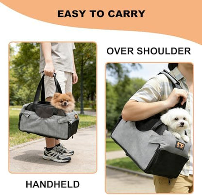 Center Console Dog Car Seat for Small Dogs with Mesh, Dog Booster Seat with Upgraded Safety Tethers, Detachable Washable Pet Car Seat Travel Bed Under 25lbs(Mesh) - Image 6