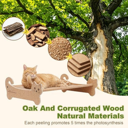 Cork Cat Scratcher Bed 2in1 Larger-Scratching Post-Cat Furniture - Image 3