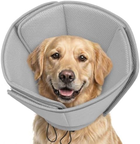 AOFITEE Soft Dog Cone, Adjustable Cones for Dogs After Surgery by AOFITEE