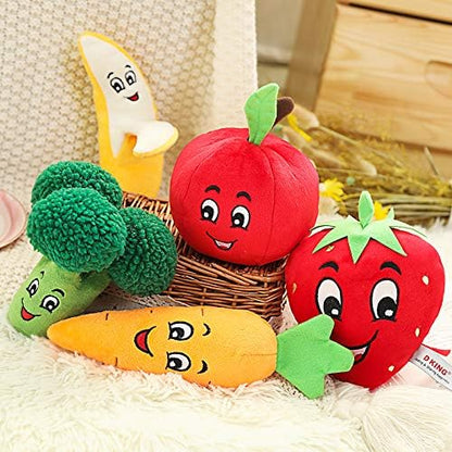 Squeaky Broccoli Plush Dog Toy