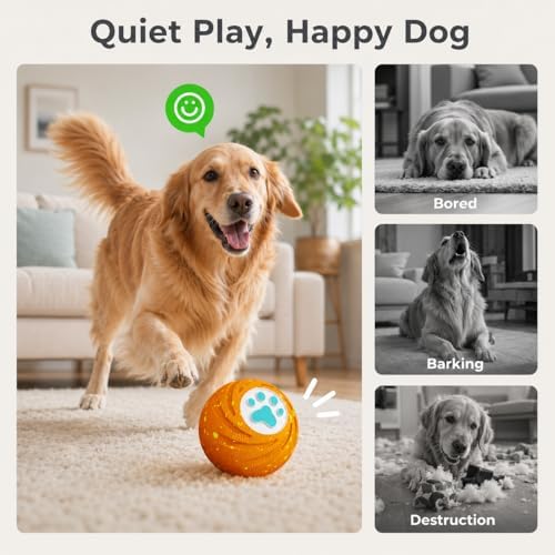 Lovkid Smart Interactive Dog Ball - Automatic Moving and Bouncing Pet Toy - Image 3