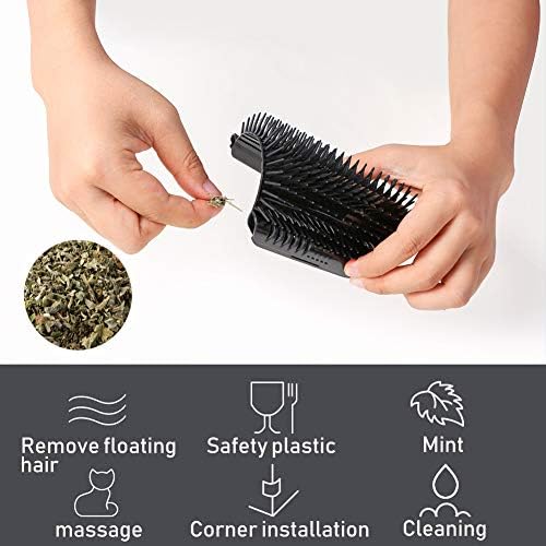 Cat Self Groomer Toy Wall Corner Massage Comb Brush - Image 4