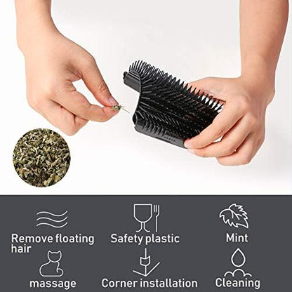 Cat Self Groomer Toy Wall Corner Massage Comb Brush - Image 4
