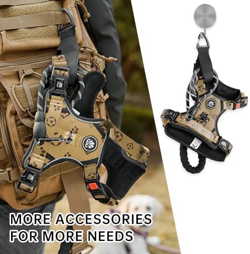 NESTROAD Reflective Dog Harness for Large Dogs,No Pull Dog Vest Harness Set - Image 5