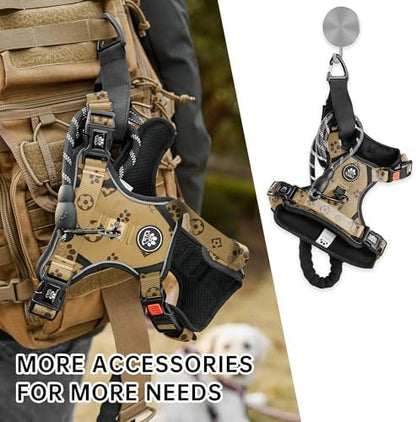 NESTROAD Reflective Dog Harness for Large Dogs,No Pull Dog Vest Harness Set - Image 5