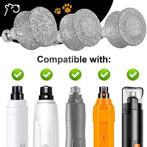 IREDOON Dog Nail Grinder Replacement Head for Most Brands and All Pets 3PCS - Image 2