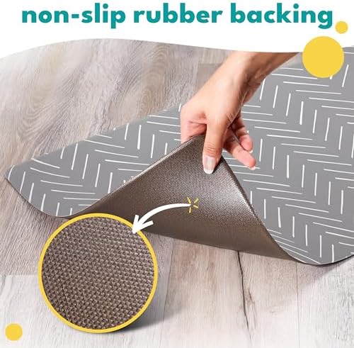 NALALAS Large Dog Mat for Food and Water, Cat Feeding Mat | Large Waterproof Dog Bowl Mat | Non-Slip Pet Food Mat for Floors | Pet Mats for Food and Water | Easy to Clean - Image 3