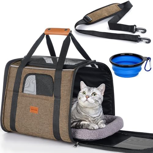 Morpilot Cat Carrier Soft for Large Medium Cats and Puppy up to 20lbs by Morpilot