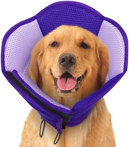 Dog Cones for Large Dogs Soft Dog Cone to Stop Licking by SUNFURA