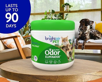 Bright Air 14 oz. Super Odor Eliminator, for Medium-Size Spaces, Cool Citrus Scent, Case of 6, Air Freshener, Natural Essential Oils, Lasts Up to 90 Days Each - Image 3