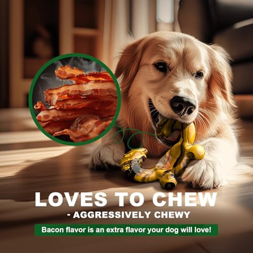 Dog Chew Toys for Aggressive Chewers – Tough Indestructible Dog Toy for Large Dogs, Durable Long-Lasting Chew Bones, Heavy Duty Interactive Dog Toys to Keep Dogs Busy & Relieve Boredom - Image 4