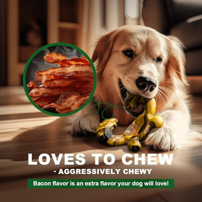 Dog Chew Toys for Aggressive Chewers – Tough Indestructible Dog Toy for Large Dogs, Durable Long-Lasting Chew Bones, Heavy Duty Interactive Dog Toys to Keep Dogs Busy & Relieve Boredom - Image 4