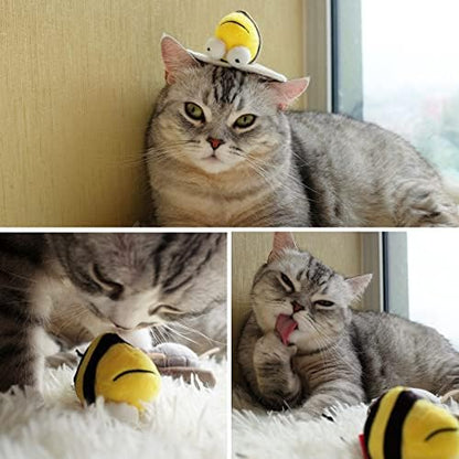 Gigwi 3 Pack Automatic Cat Toys, Interactive Squeaky Toys for Cats Inddoor - Image 5