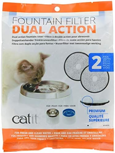 Catit Fresh & Clear Dual Action Cat Water Fountain Filters, 2 Pack by Catit