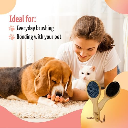 The Buddy System - Combo Bristle Pet Brush, 2-in-1 Brush - Image 6