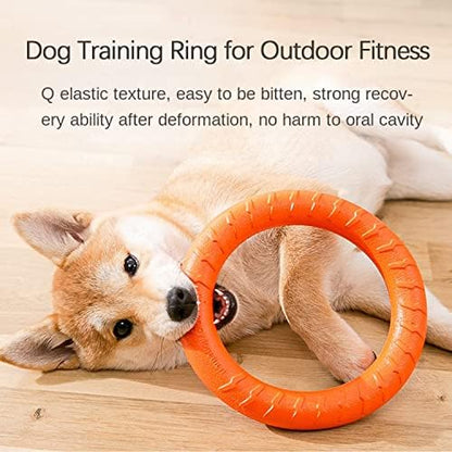 Dog Flying Disc Dog Chew Toy,Dog Toys for Aggressive Chewers Floating Dog Ring/Fetch Toys for Medium/Large Breeds Interactive Dog Pool Float Durable Toy for Training and Teeth Cleaning,28cm - Image 5