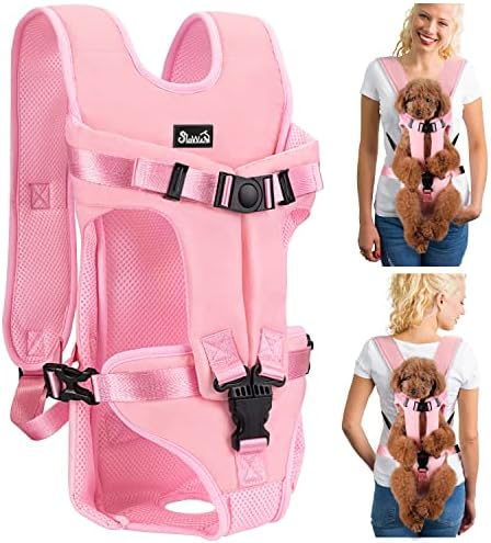 Lukovee Dog Backpack Carrier, Adjustable Front Carrier for Small Breeds by Lukovee