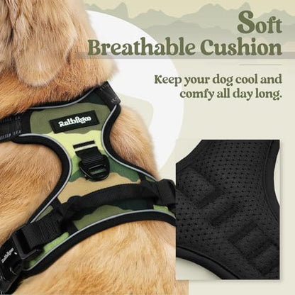 rabbitgoo Dog Harness, No Pull Medium Sized with 2 Leash Clips, Pet Vest - Image 2