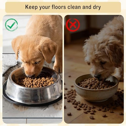 Nuxovilar Adorable Feline Pet Food Mat Polyester 23.62x17.71 Inches - Image 5
