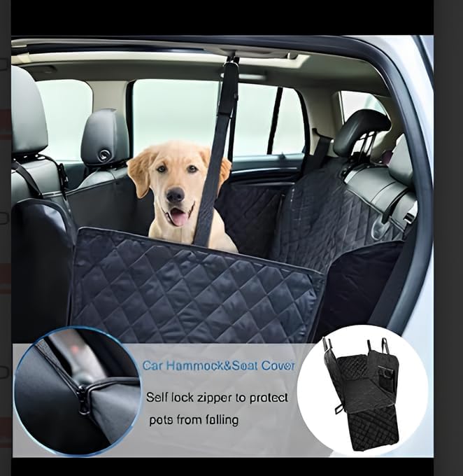 Dog Car Seat Cover for Back Seat, Waterproof 600D Heavy Duty Hammock, Nonslip Pet Seat Protector for Cars, SUVs & Trucks, Scratchproof, Washable - Image 7