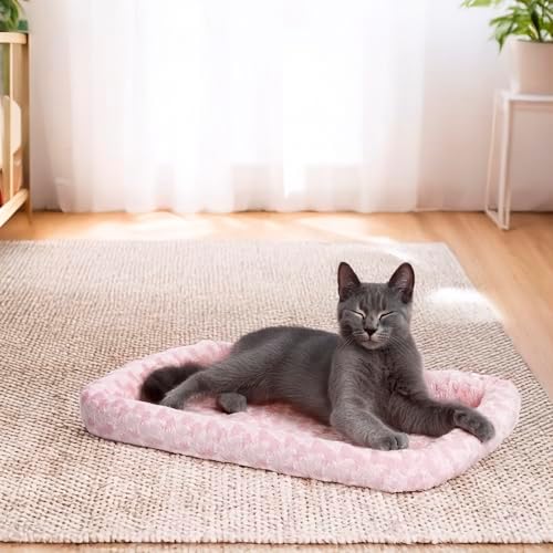 MidWest Homes for Pets QuietTime Fashion XXS Dog Bed - Pink Faux Fur Bolster, Ultra-Soft and Machine Washable, Fits 18-Inch Crates and Carriers, for Small Dogs and Cats - Image 2