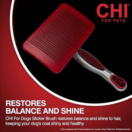 CHI for Dogs Self-Cleaning Slicker Dog Brush, Large Size - Image 2