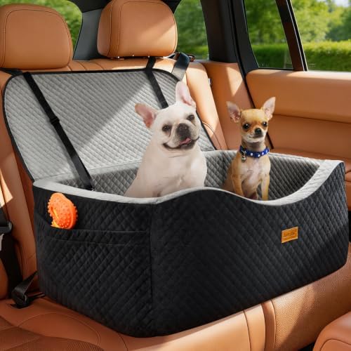 BLVRYVIO Large Dog Car Seat for Medium Sized Dogs Under 55lbs or 2 Smalls by BLVRYVIO