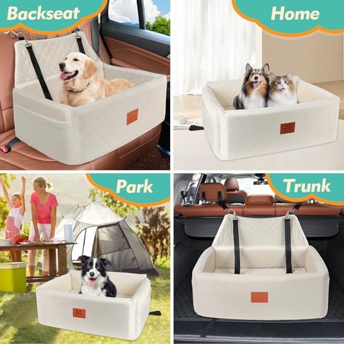Dog Car Seat for Large Medium Sized Dogs, Washable Car Dog Bed Under 55 lbs - Image 6