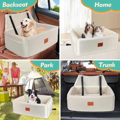 Dog Car Seat for Large Medium Sized Dogs, Washable Car Dog Bed Under 55 lbs - Image 6