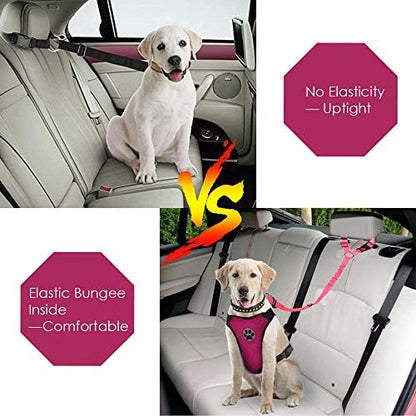 Lukovee Dog Car Seat Belt, 2 Pack, Headrest Restraint - Image 2
