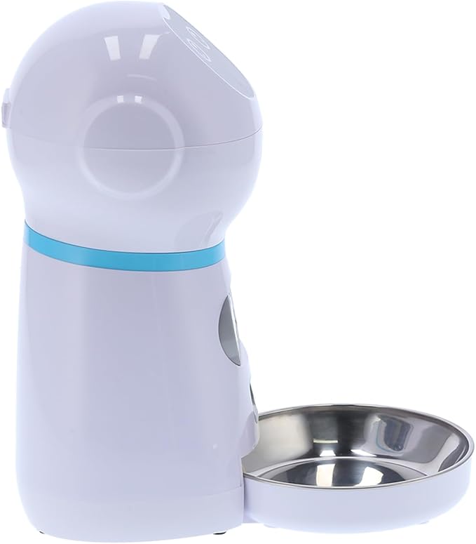 Honio Pet Automatic Feeder, Robot Shape Pet Food Dispenser with Bowl for Dogs