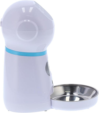Honio Pet Automatic Feeder, Robot Shape Pet Food Dispenser with Bowl for Dogs